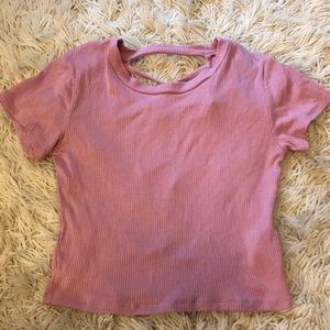 PINK CROP TOP